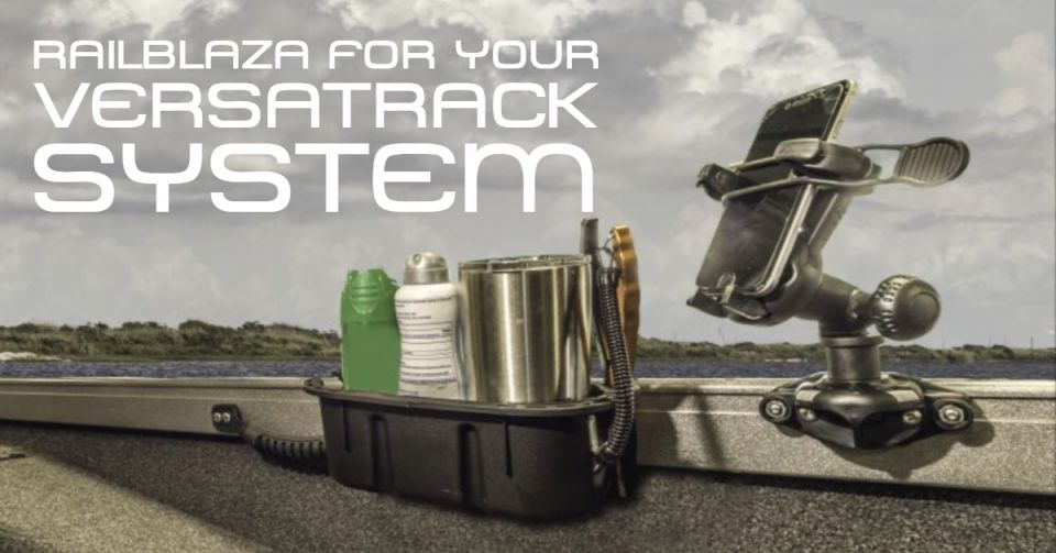 Mounts & Accessories For Tracker Boats Versatrack System – Strong, high  quality & no tools required to install RAILBLAZA