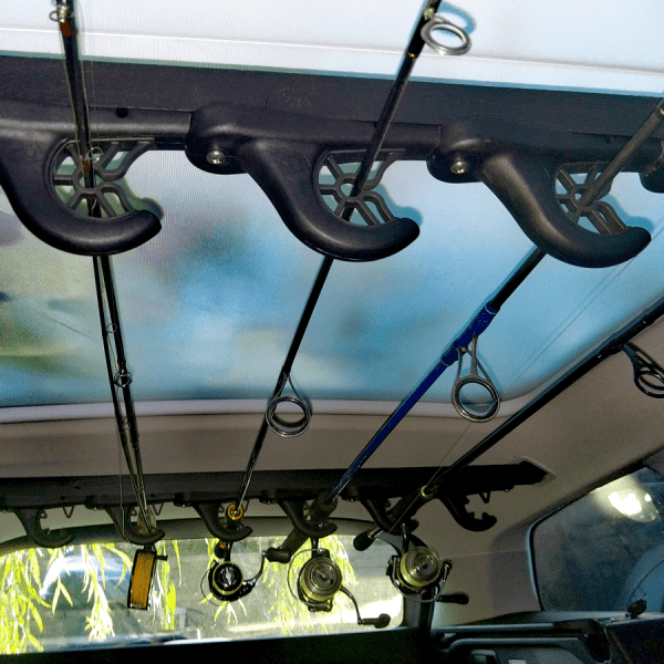 roof fishing rod storage